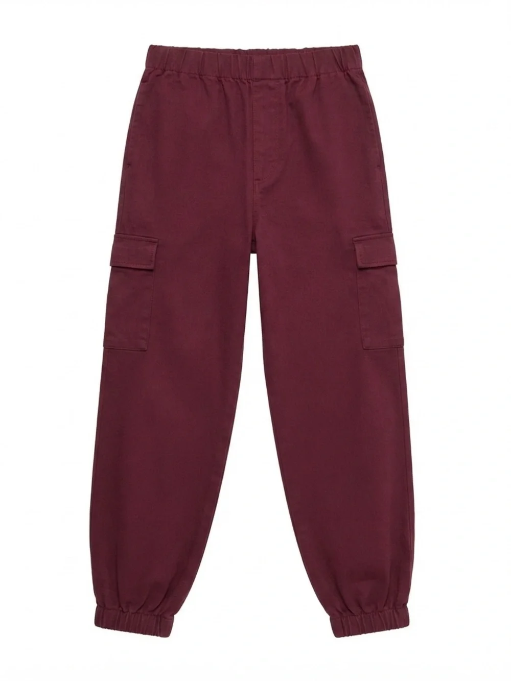 Maroon Red 100% Cotton Cargo Pants Forever 21 XL Utility New Minimalist Cozy